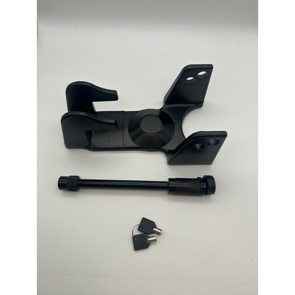 Gooseneck Trailer Hitch Lock w/ 2x key lock For RV Heavy Duty Trailers Black